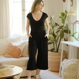 Smash + Tess x Tay Lautner Romper - Black, Size XS